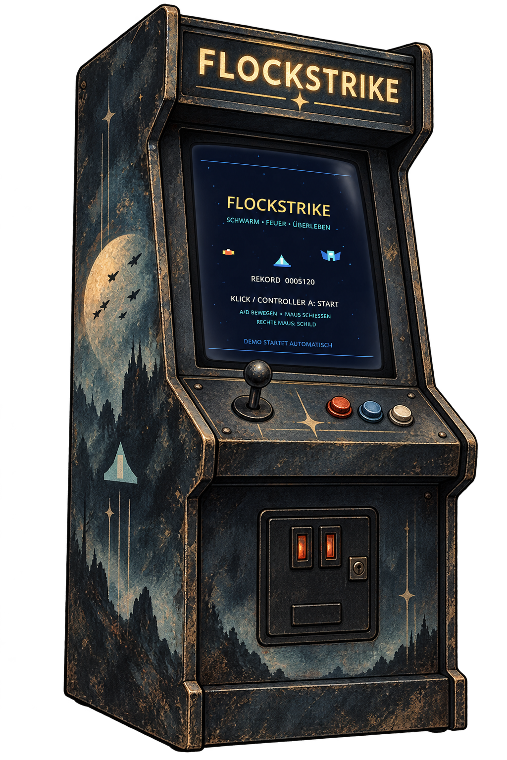 Flockstrike Arcade-Spiel